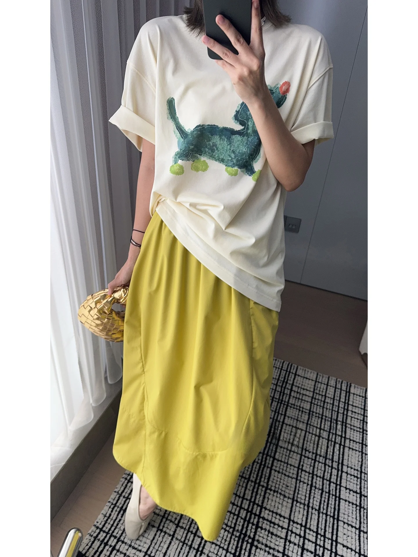 

MeiYang повседневная футболка adient с принтом ort Sve round Ne, женская свободная хлопковая летняя футболка с классическим узором