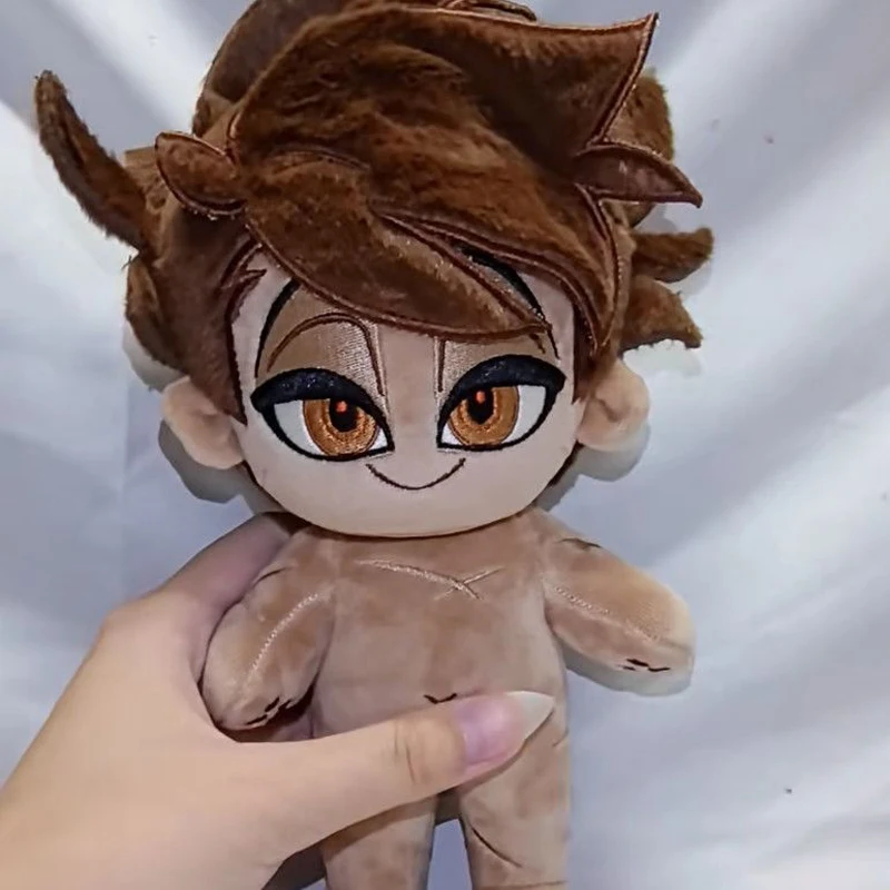 20cm Anime Hell Hazbin Alastor Adam Dress Up Plushie Hotel Alastor Plush Body Doll Cartoon Clothes Cosplay Cotton Dolls Toys