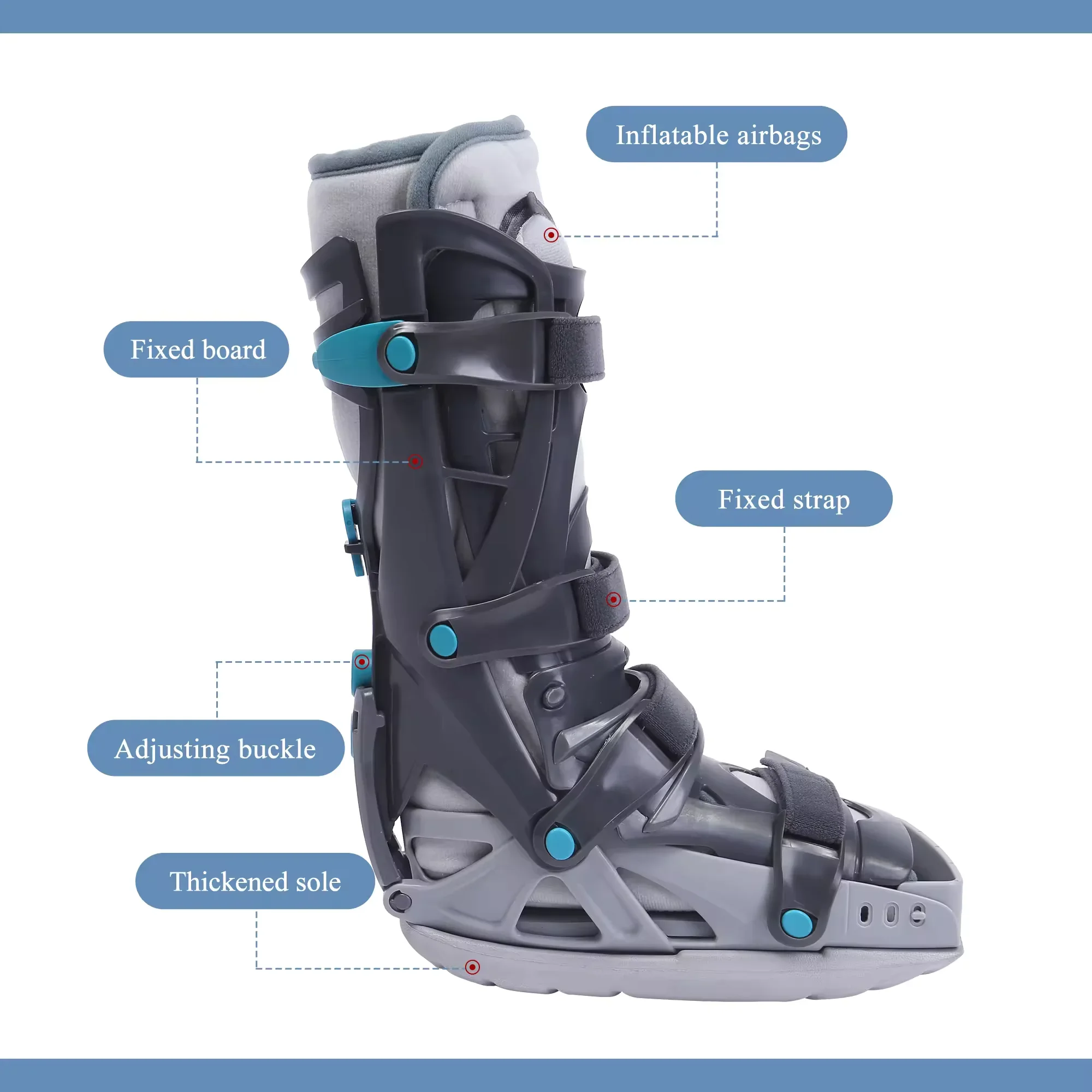 Smart F Vet Air Cam Walker Boot -         Ankle Brace for Fracture Recovery & Rehabilitation