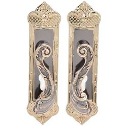 Manganese Steel Silent Bedroom Door Handle Lock European Style Reversible Interior Exterior Home Security Hardware