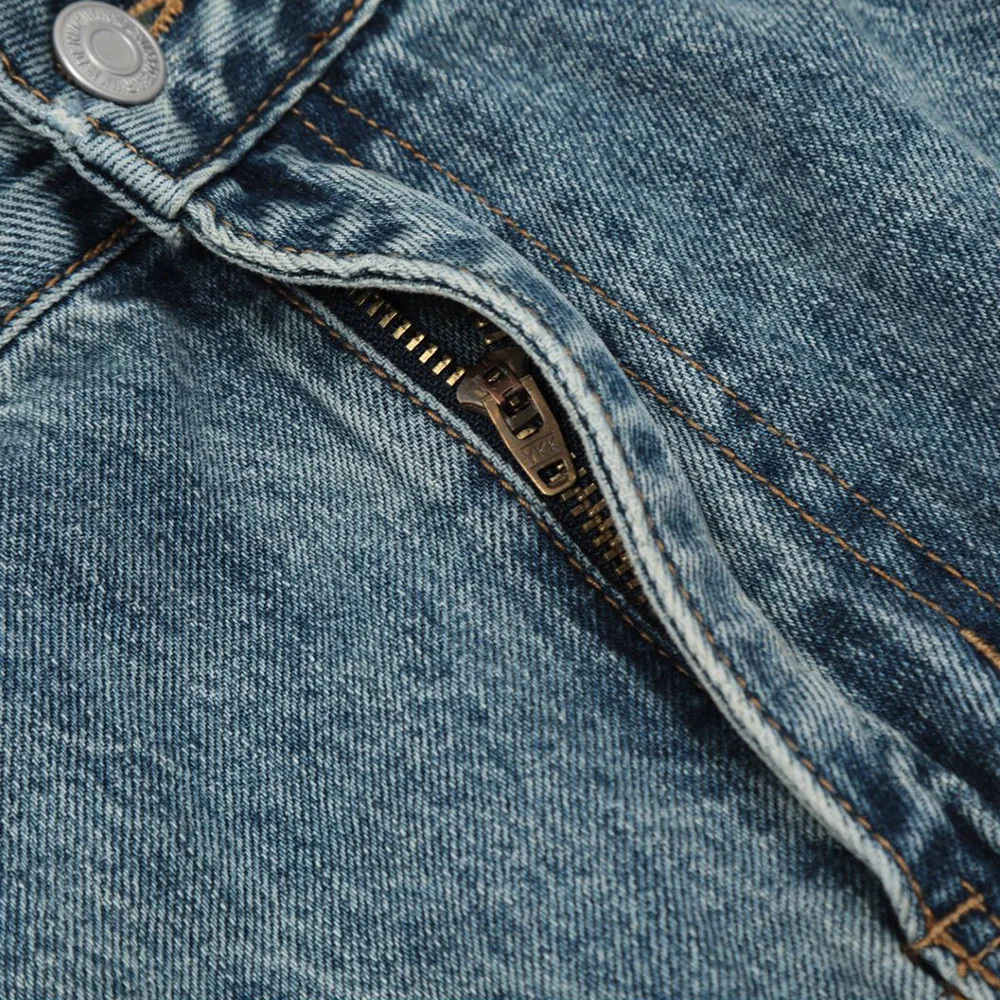 Jeans lavados desgastados para homens, atmosfera de rua alta, calças retas casuais soltas, calças largas americanas grandes