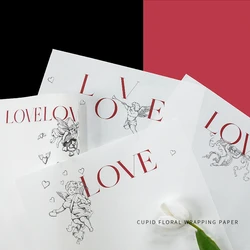 Valentine'S Day Flower Wrapping Paper Art Aesthetics Korean Kraft Paper Sheets Korean Wrapping Paper For Flowers