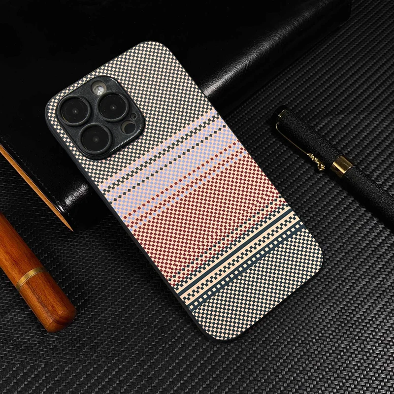 

Carbon fiber Leather Business Phone Case For Reno14F 13 12pro 11F 10S 9 8 7 Kevlar Textured Plain slim protection cover