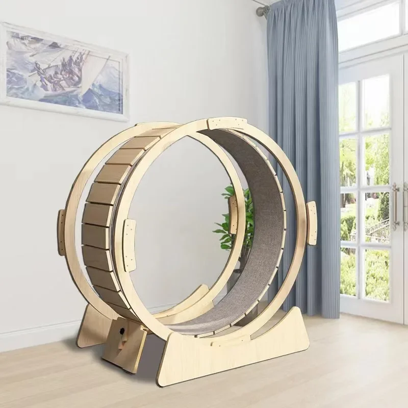 

Cat Wheel Exercise for Indoor Cats Suitable for All Cats Natural Wood Color Cat Wheel Cat Running Wheel Cat Love Gift