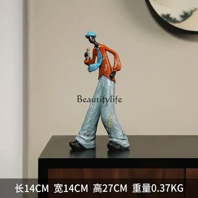 Living Room TV Cabinet Decoration Resin Material Creative Band Character Crafts Study Desk Ornaments Sculpture