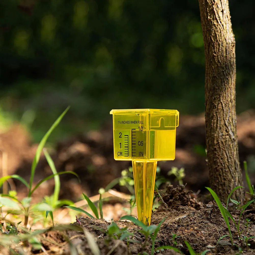 4Pcs Rain Gauge Outdoor Plastic Measuring Tube Rain Collector Garden Yard Patio Accurate Water Gauge Tool Garden Supply
