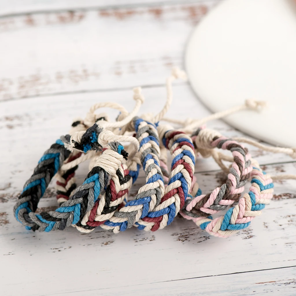 Регулируемый-плетеный-браслет-ручной-работы-веревка-макраме-Набор-браслетов-для-женщин-оптовая-продажа-ky110