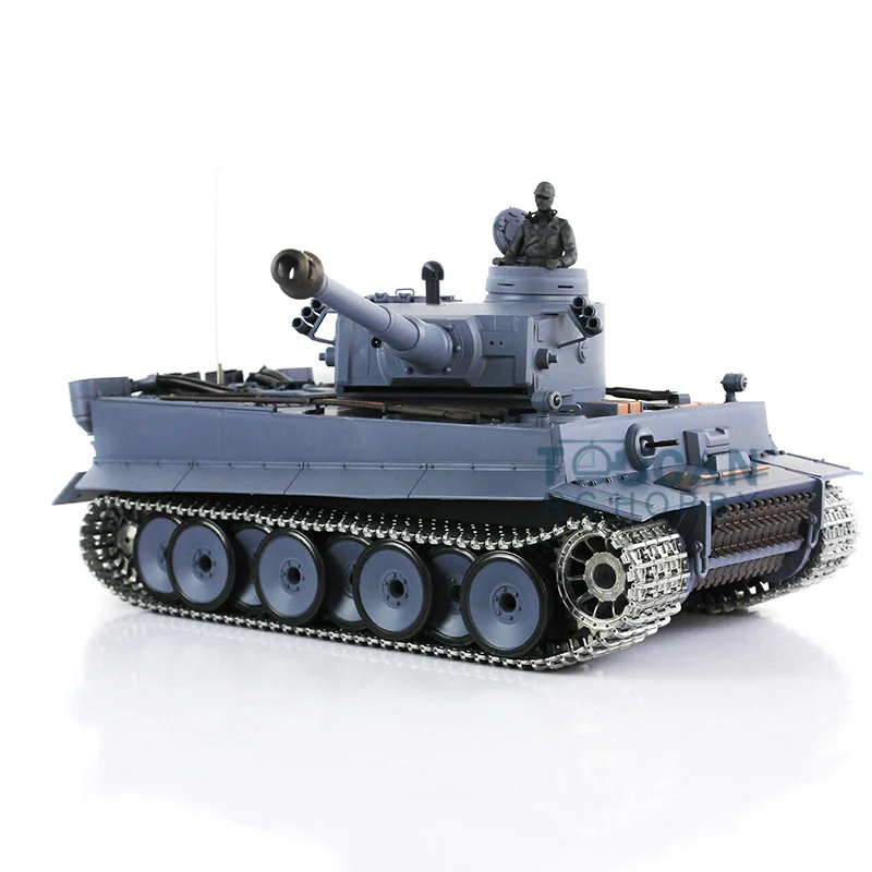 Stock américain garçon cadeaux 1/16 Heng Long TK7.0 tigre allemand I RTR RC Tank jouet 3818 Version métallique améliorée modèle TH17239