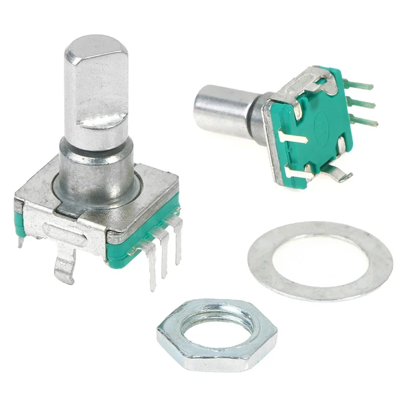 1-шт-30-позиций-поворотный-энкодер-на-360-градусов-ec11-с-кнопкой-5-контактная-ручка-длина-15-мм-со-встроенным-кнопочным-переключателем