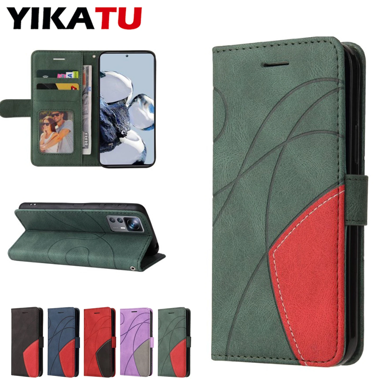Hautfreundliche Brieftasche Leder Telefon Fall Für Xiaomi Poco X7 X6 X5 Pro 5G X4 GT X3 NFC M7 M6 M5S M4 4G M3 Karte Slot Stand Abdeckung
