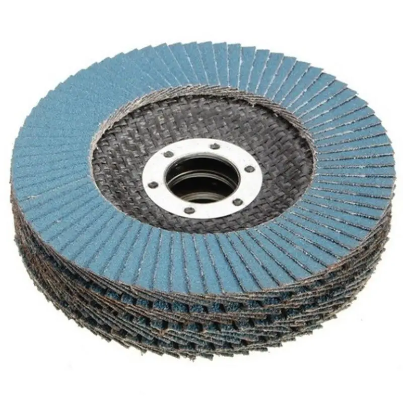 Pcs 45'115MM Metal Sanding Flap Discs Angle Grinder Wheels Blades 406080120 Grit Professional Flap Discs