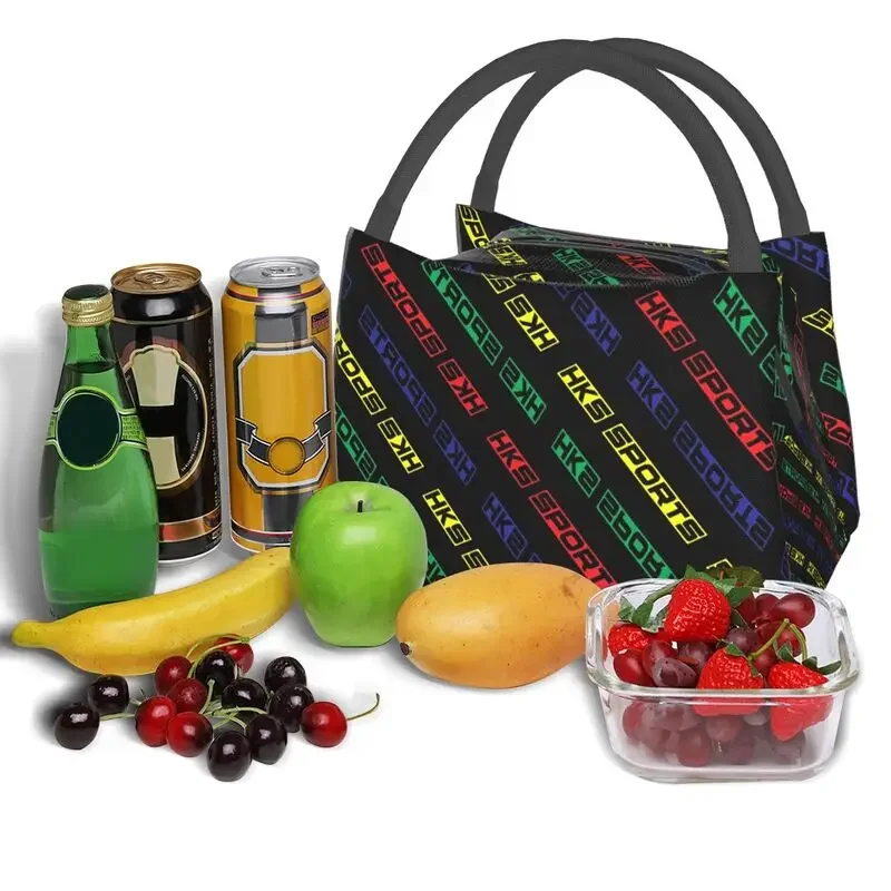 HKS SPORTS-fiambreras portátiles a prueba de fugas para mujer, bolsa de almuerzo con aislamiento térmico para alimentos, contenedor Pinic de trabajo de viaje, color negro SPEC