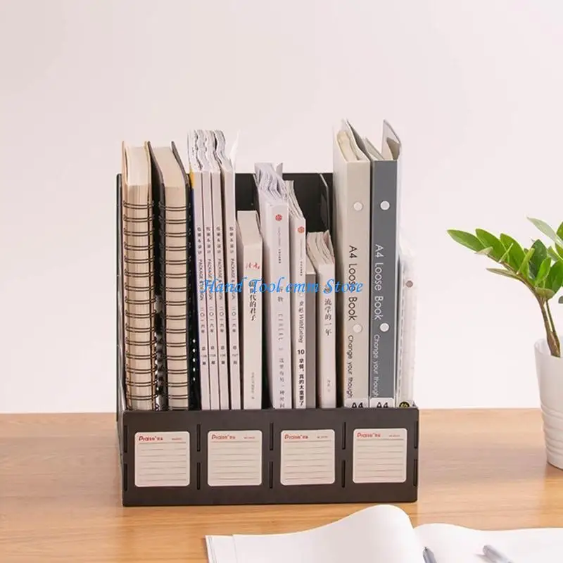 

H37F File Holder with 4 Vertical Compartments Practical Magazine for School