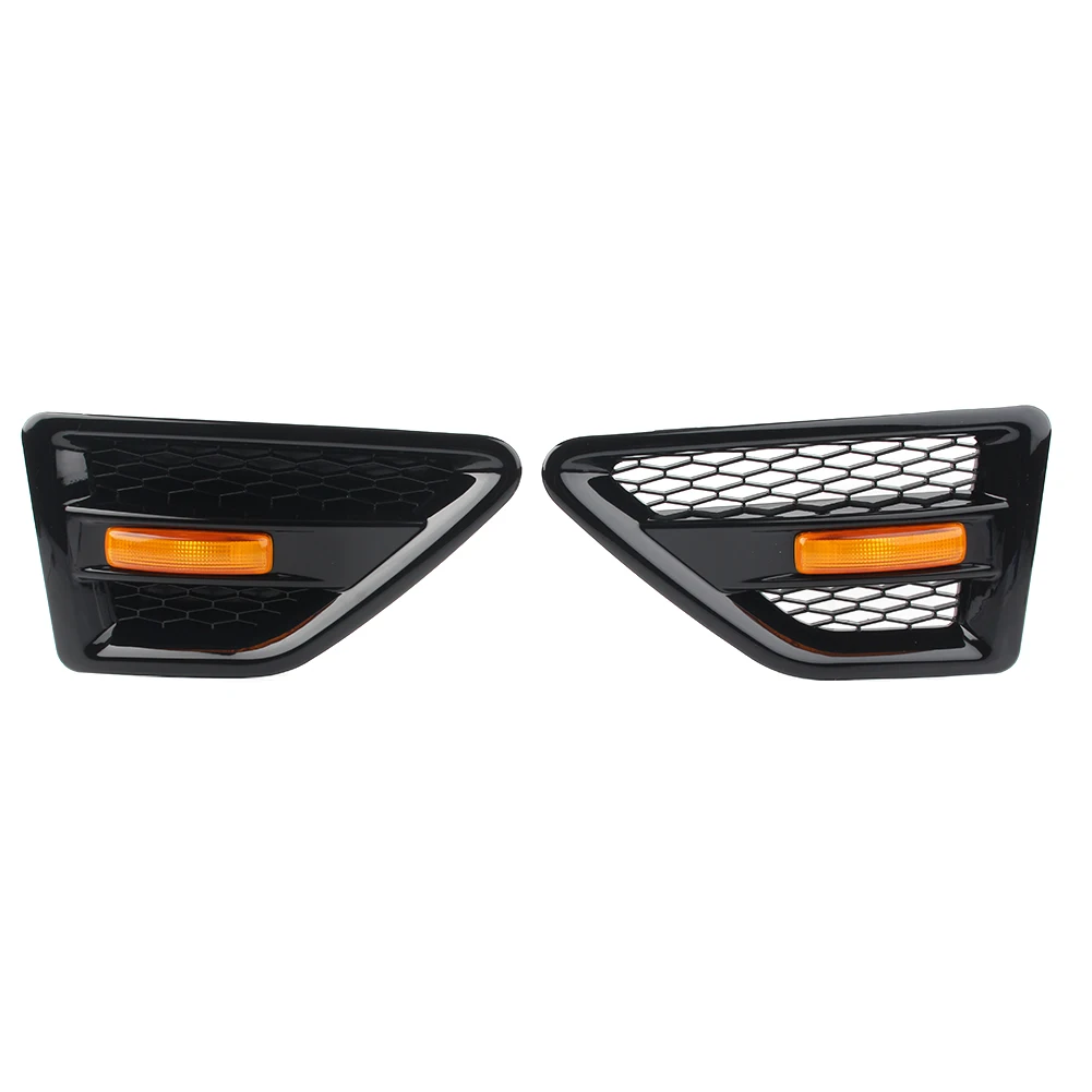 2Pcs Car Front Grille Side Vent Mesh Grill For Land Rover Freelander2 LR2 2006 2007 2008 2009 2010 2011 2012 2013 2014 2015 2016