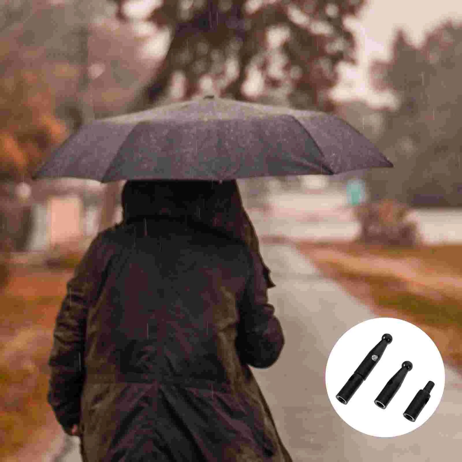 10 Pcs Reverse Umbrella Tail Beads Straight Umbrella Bone Covers Umbrella Tail Beads Decorative Outdoor Rain Umbrella