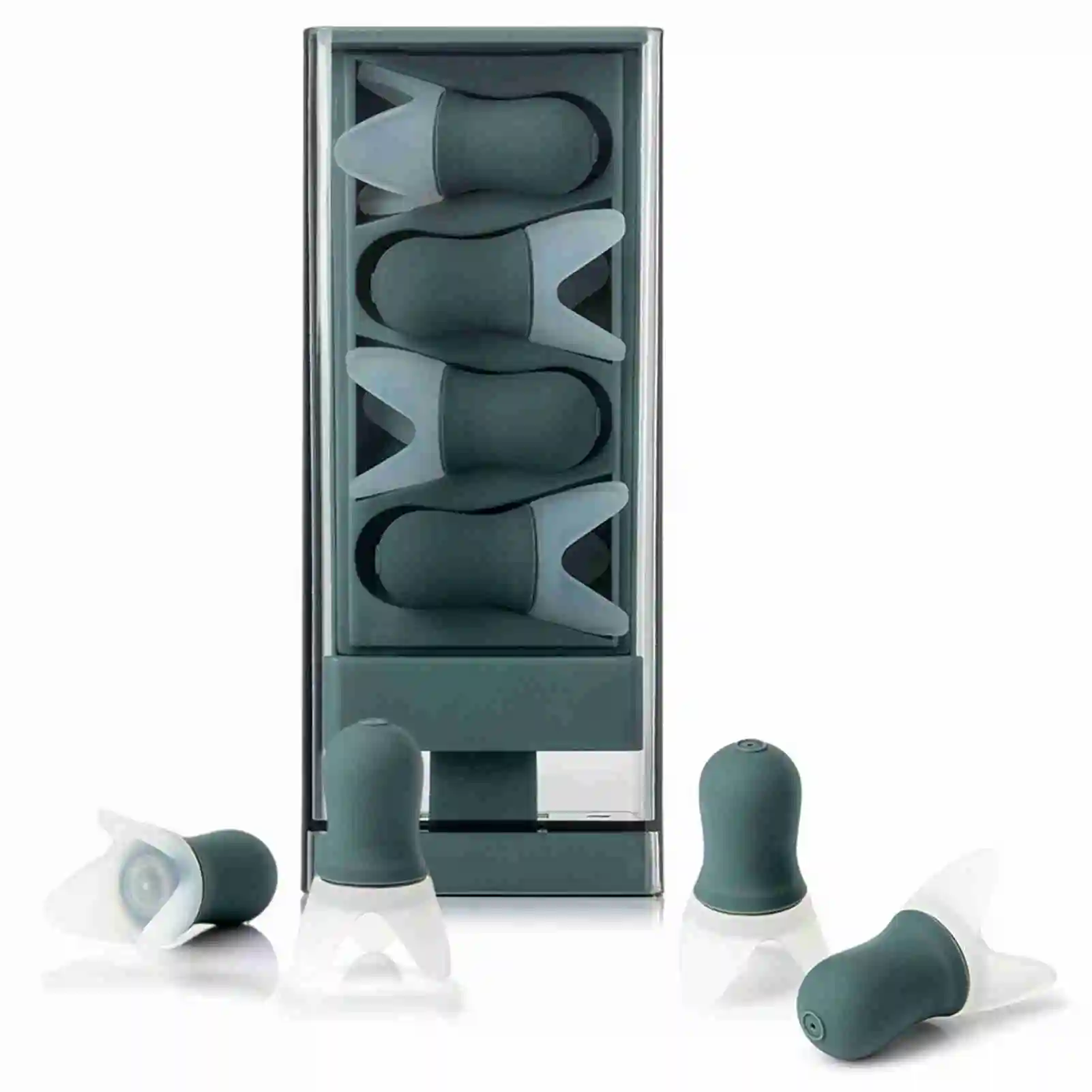 إلغاء الضوضاء الأذن المقابس الصوت حجب سدادة الأذن الحد من الضوضاء قابلة لإعادة الاستخدام مع حقيبة للتخزين للنوم الشخير اطلاق النار السباحة