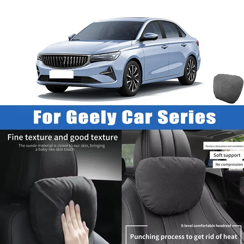 

Top Quality Car Headrest Neck Support Seat Soft Neck Pillow Breathable For Geely Coolray Atlas Emgrand Okavango Tugella Azkarra