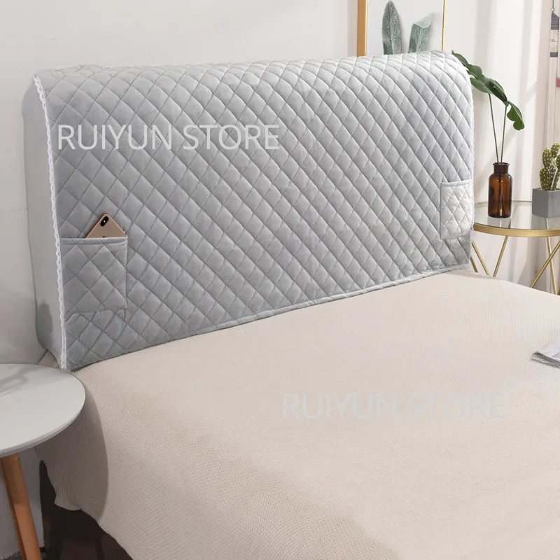 Tessuto In velluto Coperchio Della Testata Letto Elastico All-inclusive di Copertura Testata Testata Molle Della Copertura Letto Testa Posteriore di