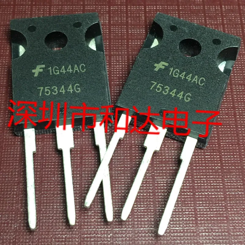 10PCS/Lot HUF75344G3 75344G  TO-247 55V 75A   New And Imported Original 100%Test In Stock