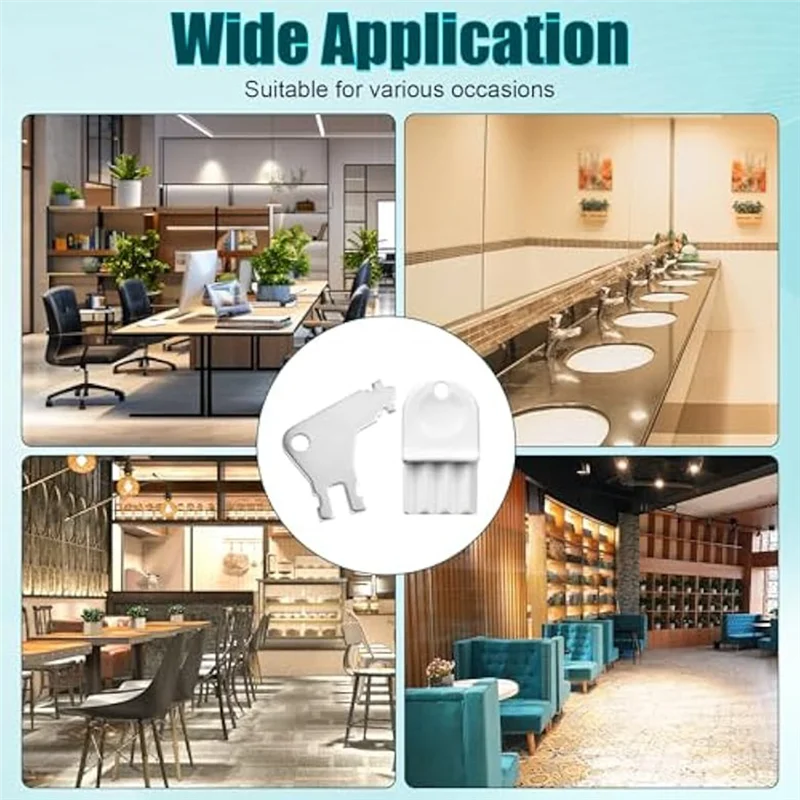 

AT44-30 шт. ключ-диспенсер для полотенец для рук, ключ для туалетной бумаги, пластиковый держатель, замена с 30 деталями колец для ключей