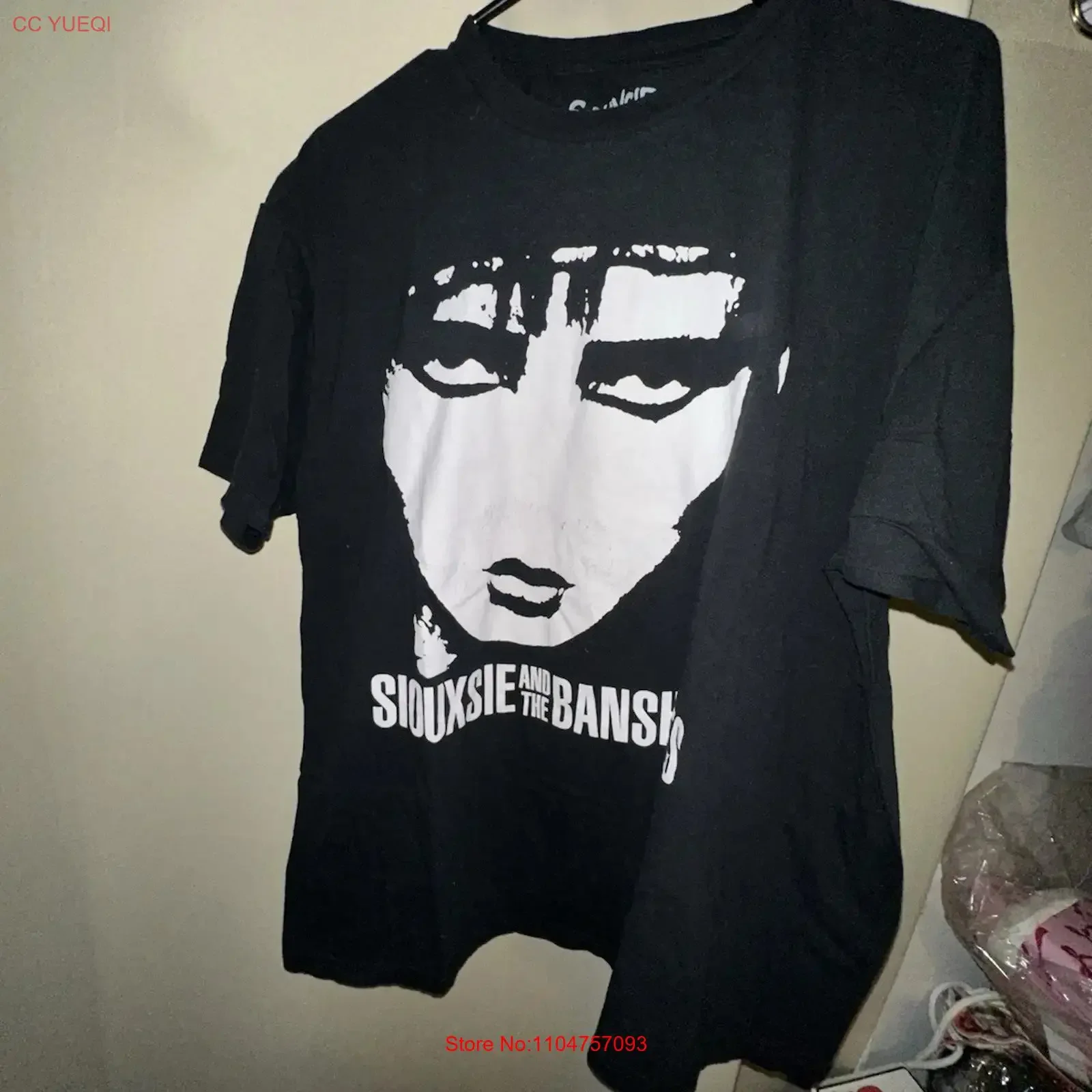 Siouxsie and the Banshees Black T Shirt size XL vintage Washed streetwear Top For Everyday Wear Stretched Comfortable Versatile