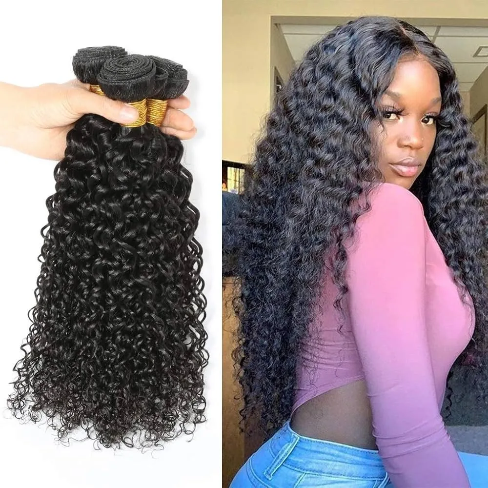 

Бразильские кудрявые вьющиеся пучки человеческих волос высшего качества Remy Jerry Curl Weave 28, 30 дюймов, 1/3 шт., готовые вьющиеся пучки волос