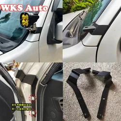 2PCS Front A Pillar Work Light Fog Light Mounting Bracket for 1998-2017 Suzuki Jimny Jb43 4x4 Accessories Offroad Light Bracket