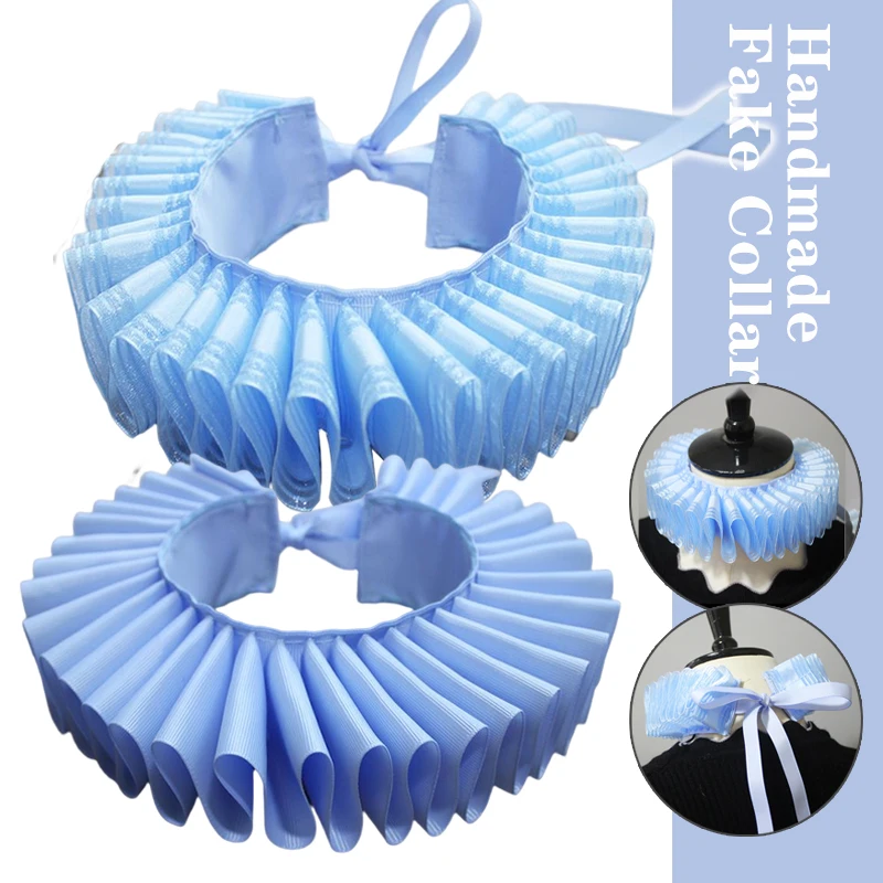

Medieval Renaissance Ruff Fake Collar Retro Court Nobles False Collar Drama Stage Performances Show Clown Collar Cosplay Props