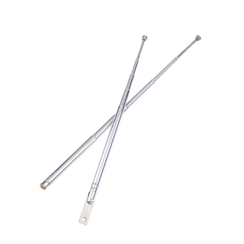 M2.5 17/25cm 5 Section Metal Full-Channel Telescopic Radio Aerial, AM FM Rotating Antenna