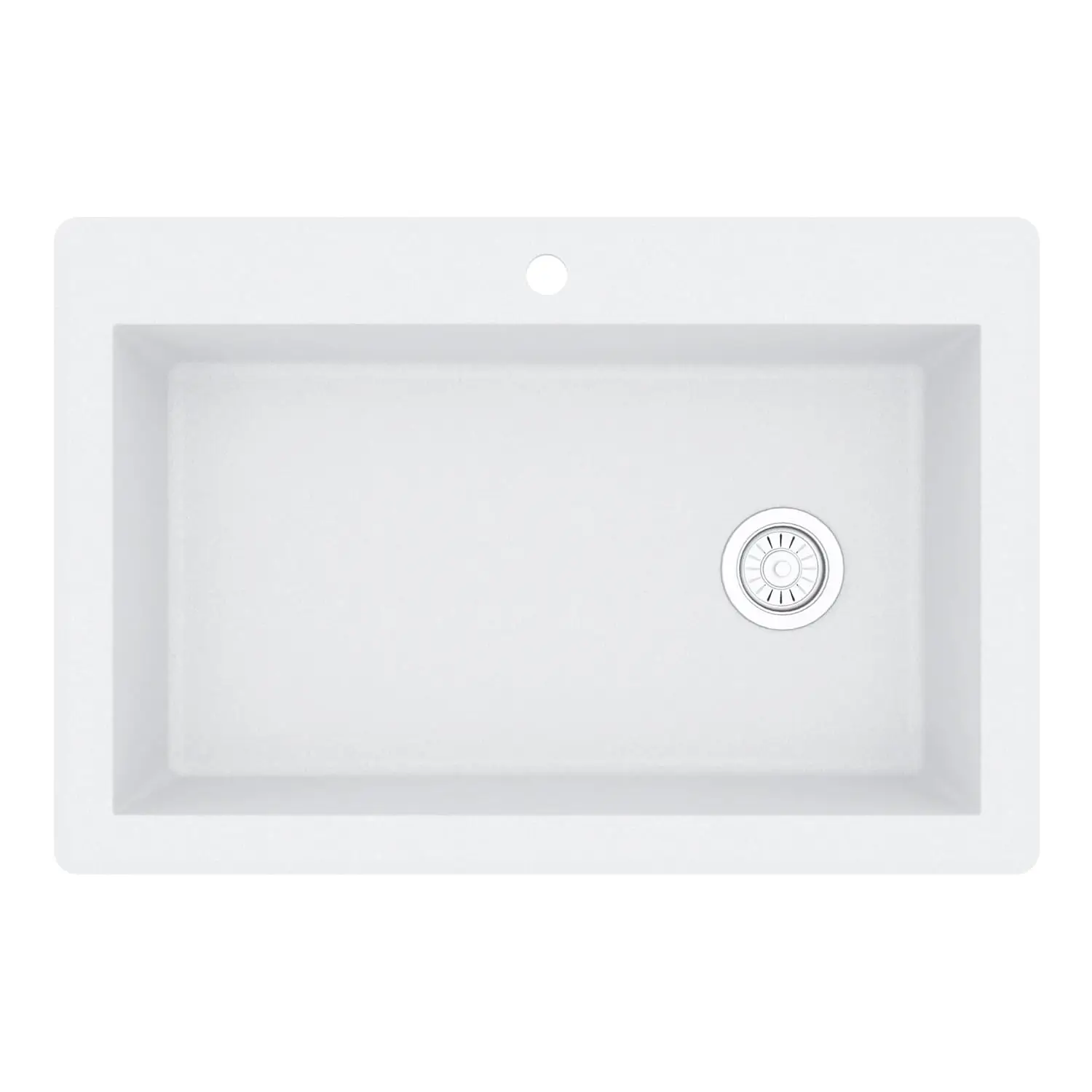 

Кухонная мойка QT-670 из гранитно-кварцевого композита, 33 дюйма, одинарная чаша, белая, для установки в столешницу/под столешницу, с правым сливом, дополнительная, на заказ