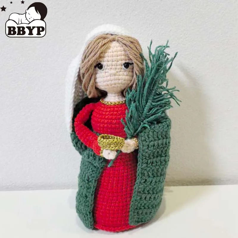 Crochê cristo religioso decoração de casa santa-luzia boneca educacional virgem maria brinquedo de pelúcia pelúcia jesus boneca de pelúcia brinquedo de pelúcia