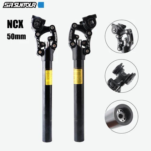 SR SUNTOUR NCX 자전거 충격 흡수 장치 여행용 시트 포스트 30.9mm 산악 자전거 50mm 여행용 MTB 서스펜션 시트 튜브 액세서리
