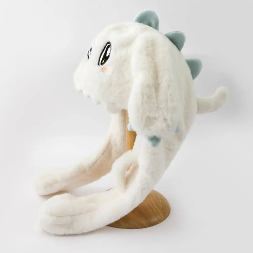 

Fashion Warm Hat With Scarf Windproof Cartoon Dragon One-piece Hats Scarves Coldproof Cap Autumn Winter