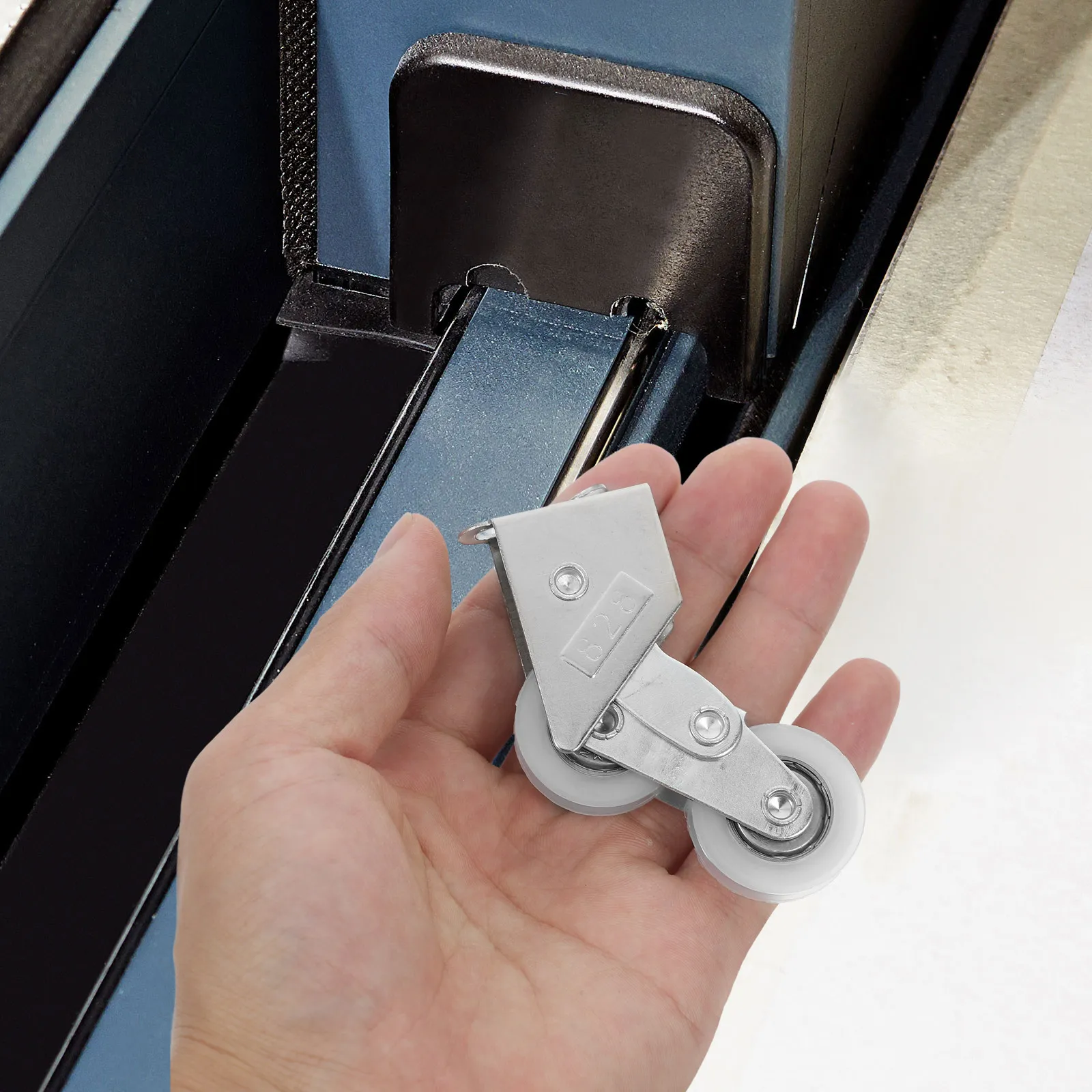 

4 шт. Надежные ролики для раздвижных окон из алюминиевого сплава, двойные ролики для легкой установки, для жилых и коммерческих дверей, патио и москитных сеток