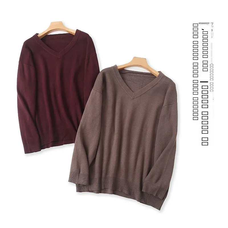 

Loose Long Sve V-Ne Knitwear Sweater for Men And Women Autumn New Sle Elastic Hooded Knitted irt Casual Faion