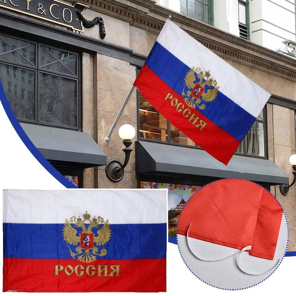 90x150cm Hanging Russian National Flag Big Size Polyester Russia National Country Flag Banner For Festival Home Decoration