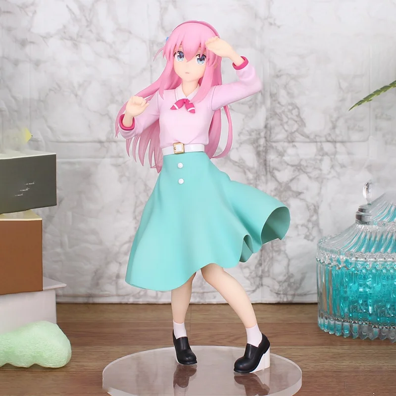 【أصلي 100%】خدمة نظام المخزون الأصلية Bocchi The Rock! Gotoh Hitori Vivit الشكل الرجعية الأزياء H = 17 سنتيمتر الهدايا اللعب نموذج