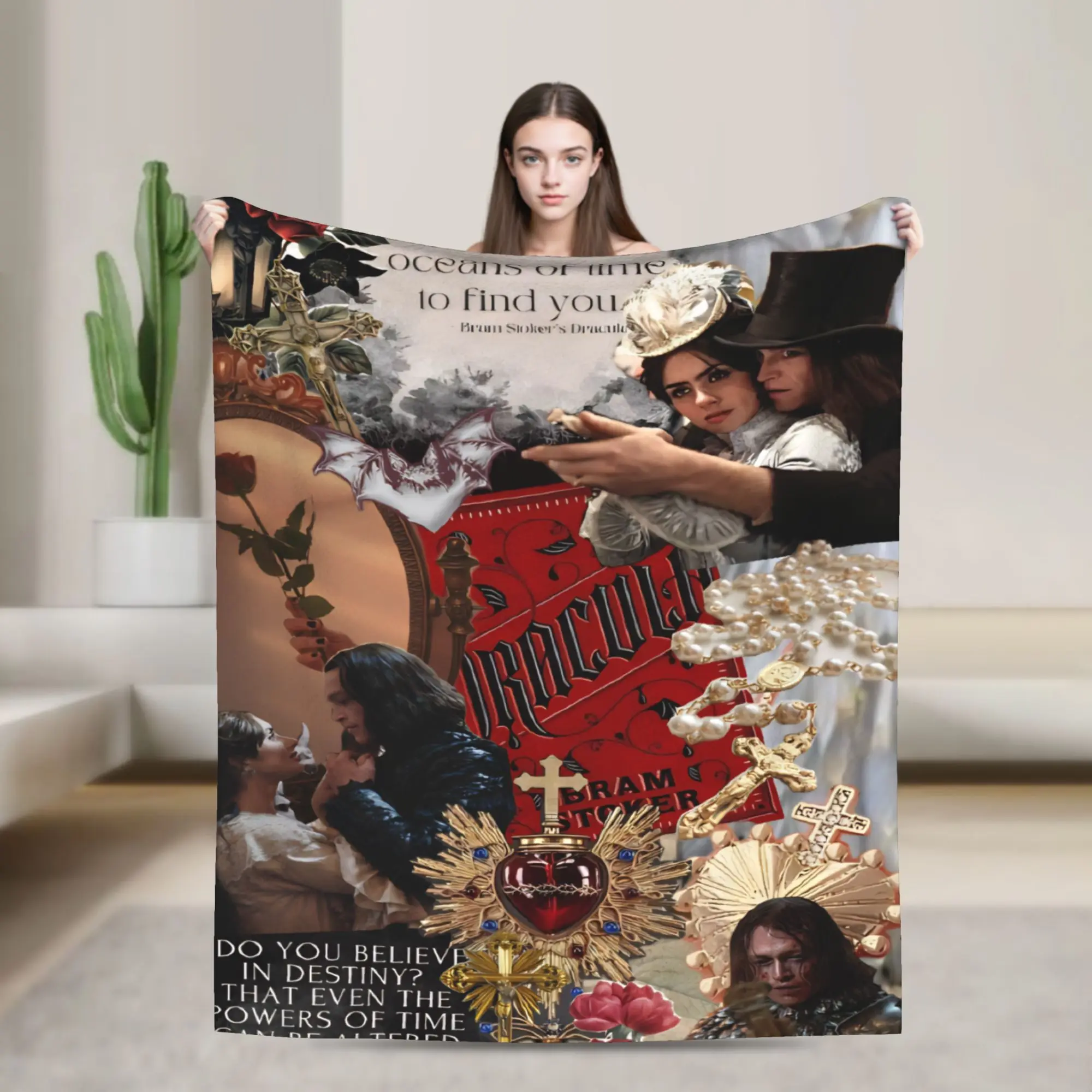 Dracula A Love Tale Accessories Blankets Ultra-Soft Velvet  Throw Blankets Relax Bedspread