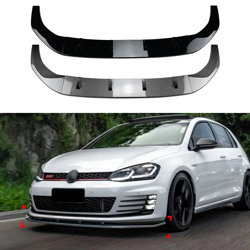 

Для Volkswagen Golf 7 High 7 Golf MK7 GTI R Rline 2013-16: Передний сплиттер (губа) для тюнинга