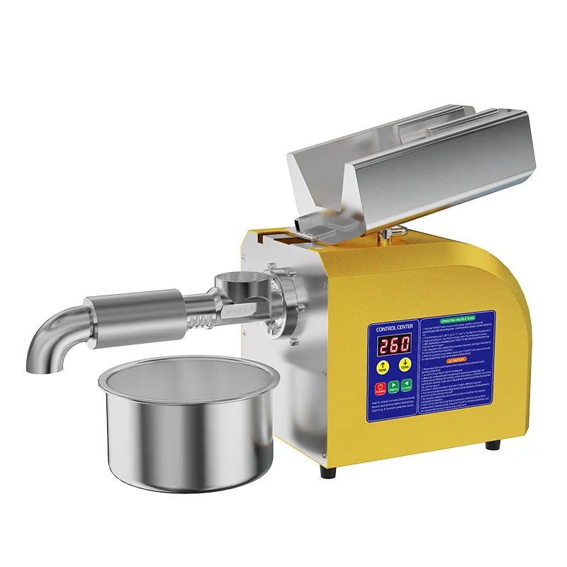 Oil Press New Automatic  Machine Commercial Home cold Oil Extractor Expeller Presser flaxseed Sunflower Oil