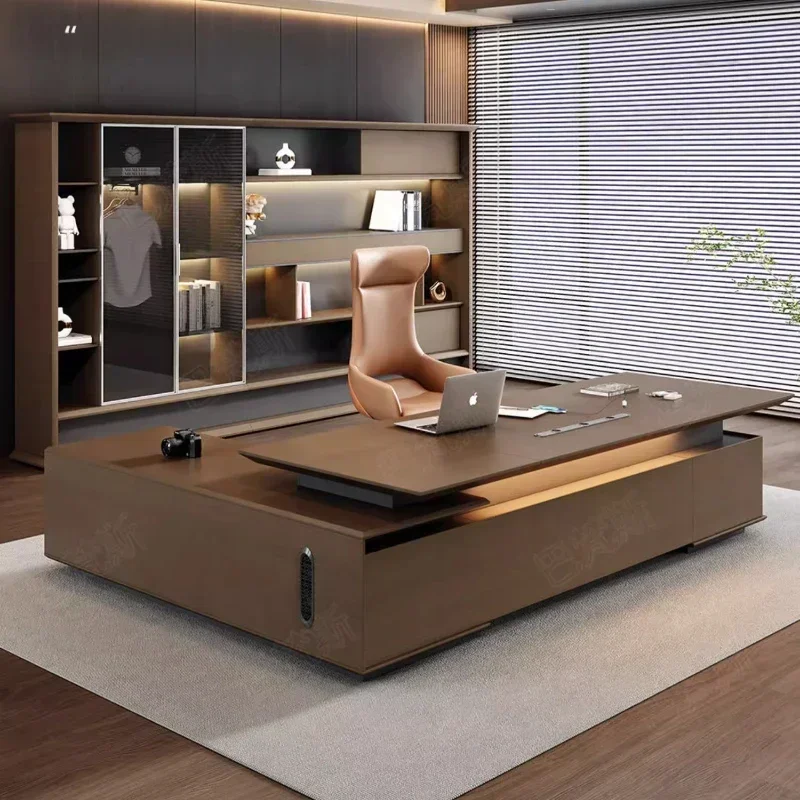 

Luxury Mesa Ordenador Home Office Modern Desktop Executive Desk Designer L Shape Standing Computer Table Office Desks Work