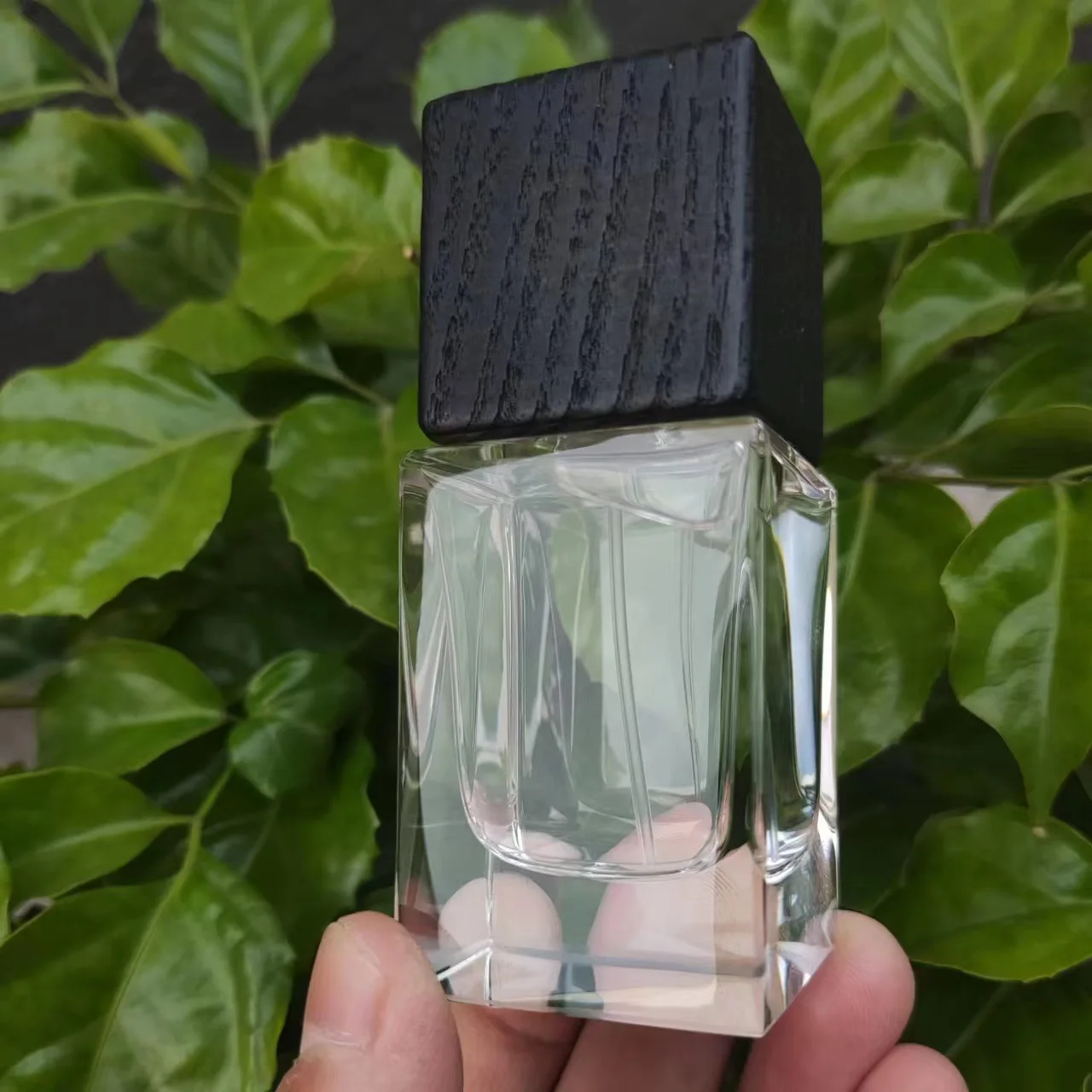 30ml Square Frosted Glass Perfume Bottle – Premium Refillable Atomizer with Snap Cap Cosmetic Containers