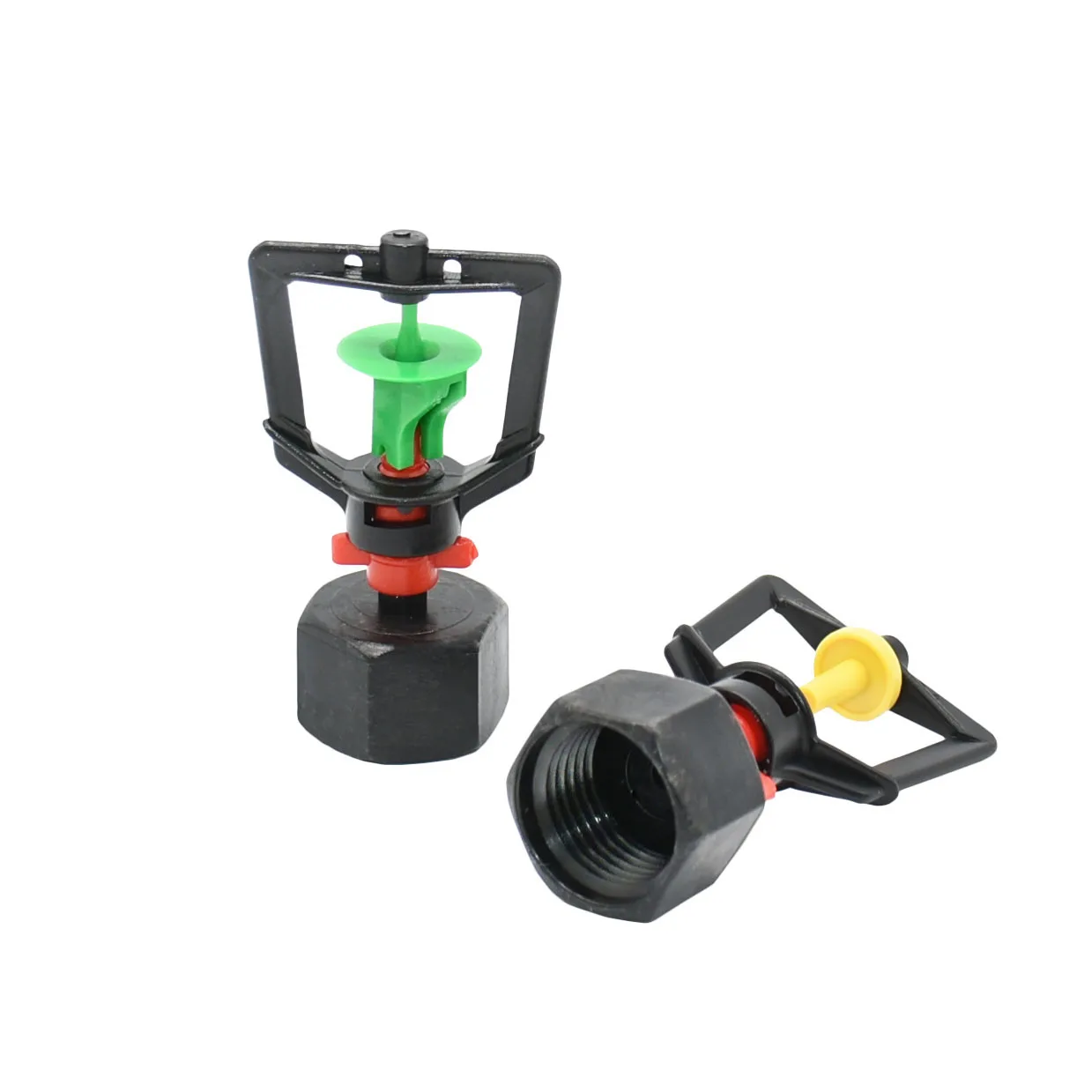 2Pcs Greenhouse 360 Refraction Micro Nozzle Garden Drip Irrigation Misting System Hanging Humidifier Sprayer w 4/7mm Barb