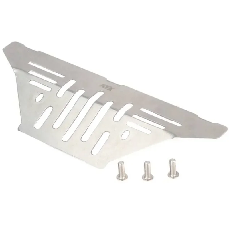 Front Guard Plate Stainless Steel Chassis Protective Board for KYX 1/10 Model Car Bronco Trx-4