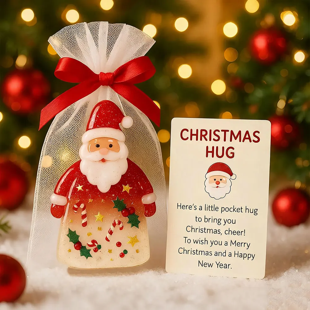 Mini Santa Emotional Support Keepsake Thoughtful Xmas Keepsake Encourage Present