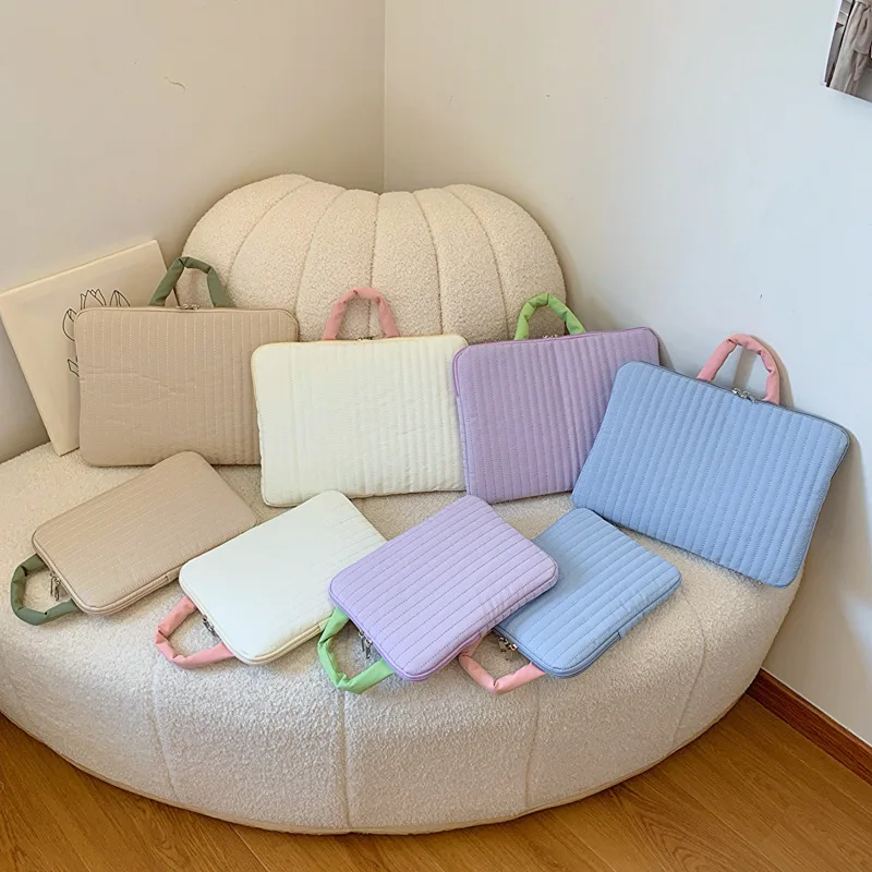

Y2k Aesthetic Kawaii Patchwork simple Handbags 11 14 inch laptop bag fashion chic Preppy sweet women Streetwear Top-Handle Bags
