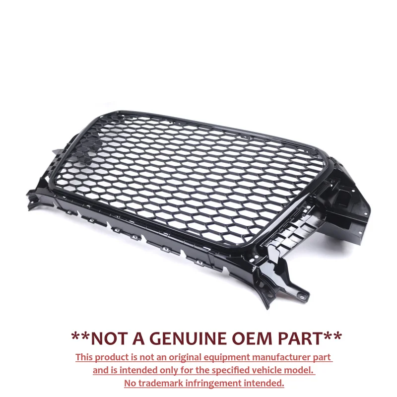 For Audi Q3 12‑15 RS Style Honeycomb Front Bumper Grille Air Intake Grill Exterior Replacement Accessories