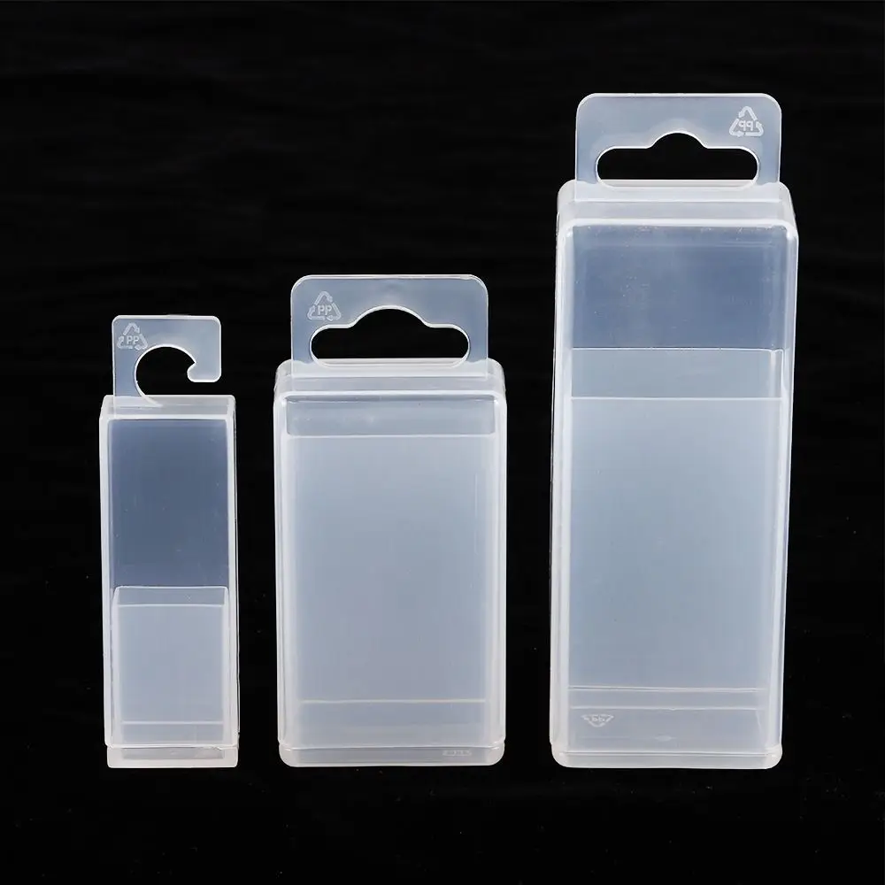 3Pcs/Set Adjustable Height Drill Tool Box Plastic Clear Twist Drill Boxes Rectangular Telescoplc Parts Storage Case