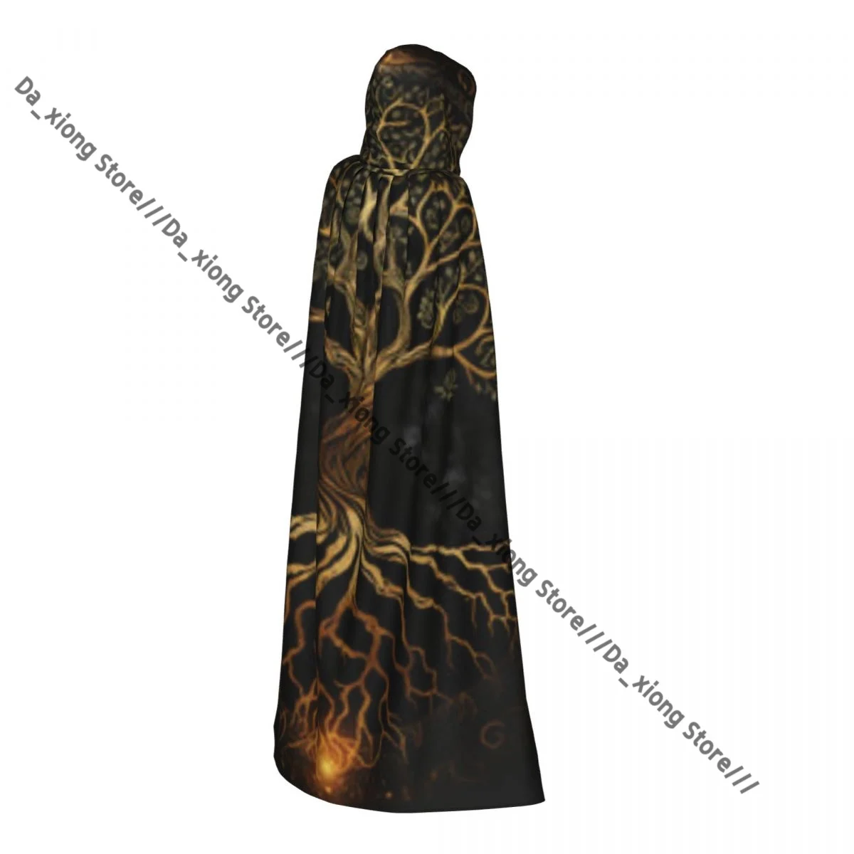 Celtic Tree Of Life Yggdrasil Witch Cloak Halloween Cosplay Costume Adult Unisex Cloak Retro Ages Cape