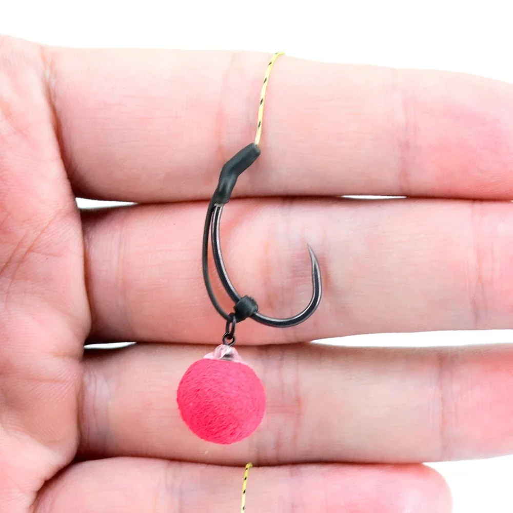 20Pcs Hook Sleeves Ready D-rig Aligner Hooks Anti Tangle Sleeves Pop Up Boilies Terminal Tackle AH020 Carp Fishing Accessories